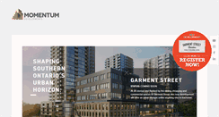 Desktop Screenshot of momentumdevelopments.ca